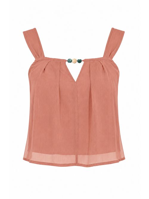 Top in crepe con pietre Patrizia Pepe | 2C1669 A764B885